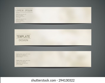 Blurred colored banners for web design. Vector illustration