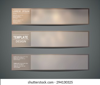 Blurred colored banners for web design. Vector illustration