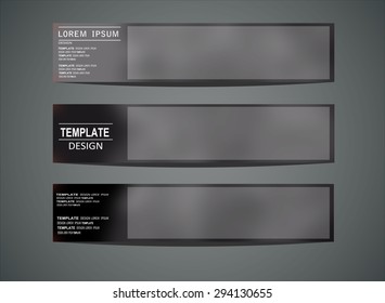 Blurred colored banners for web design. Vector illustration