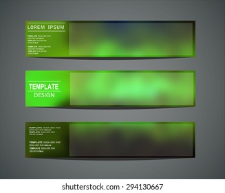 Blurred colored banners for web design. Vector illustration
