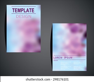 Blurred colored banners for web design. Vector illustration