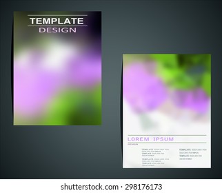 Blurred colored banners for web design. Vector illustration