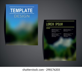 Blurred colored banners for web design. Vector illustration