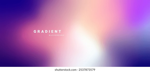 Fundo de gradiente colorido desfocado para apresentação, banner, plano de fundo. Ilustração vetorial. 