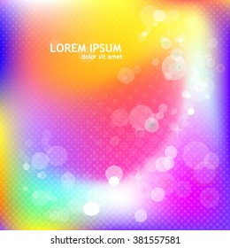Blurred colorful background. Vector