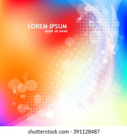 Blurred colorful background. Vector
