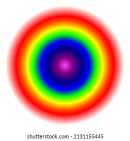Círculo colorido desdibujado. Perfecto para fondos y fondos de escritorio
