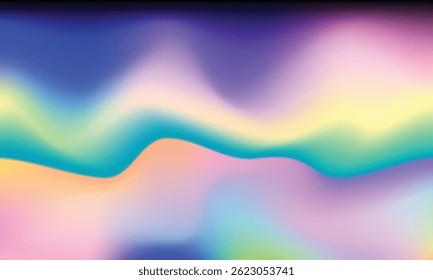 Blurred colorful gradient background. Aesthetic color gradation backdrop. 