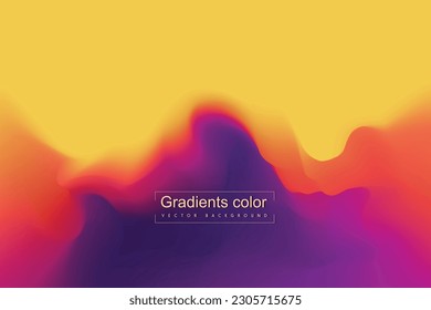 Blurred colorful luxury gradient rainbow abstract background. Smooth transitions of iridescent colors. Vector horizontal template for digital landing page