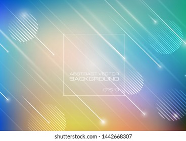 Blurred colors background with geometric shapes. Vector Eps10