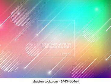 Blurred colors background with geometric shapes. Vector Eps10