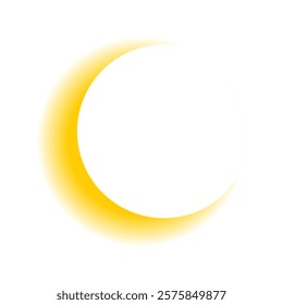 blurred crescent shapes design vector Feeling peaceful under this glowing crescent moon