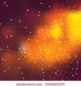 Fondo borroso de las luces naranjas oscuras