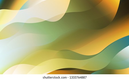 Blurred Decorative Design In Abstract Style With Wave, Curve Lines. Design For Your Header Page, Ad, Poster, Banner. Vector Illustration with Color Gradient