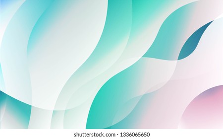 Blurred Decorative Design In Abstract Style With Wave, Curve Lines. For Design Flyer, Banner, Landing Page. Vector Illustration.