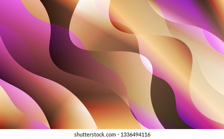 Blurred Decorative Design In Abstract Style With Wave, Curve Lines. Design For Your Header Page, Ad, Poster, Banner. Vector Illustration with Color Gradient