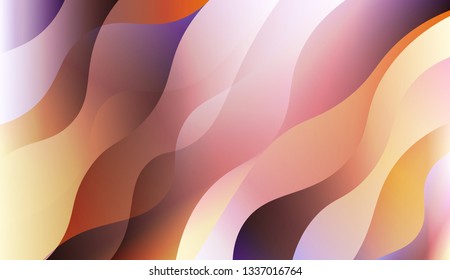 Blurred Decorative Design In Abstract Style With Wave, Curve Lines. Design For Your Header Page, Ad, Poster, Banner. Vector Illustration with Color Gradient