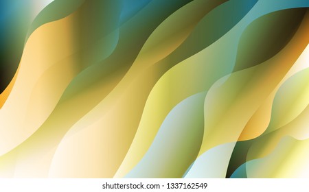 Blurred Decorative Design In Abstract Style With Wave, Curve Lines. Design For Your Header Page, Ad, Poster, Banner. Vector Illustration with Color Gradient