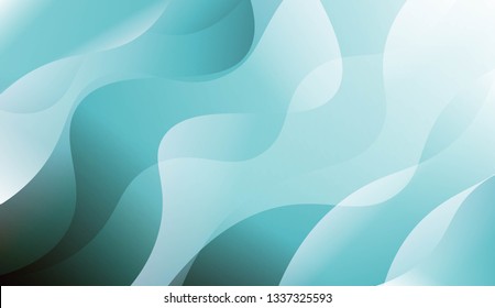 Blurred Decorative Design In Abstract Style With Wave, Curve Lines. For Futuristic Ad, Booklets. Vector Illustration.