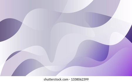 Blurred Decorative Design In Abstract Style With Wave, Curve Lines. For Futuristic Ad, Booklets. Vector Illustration.