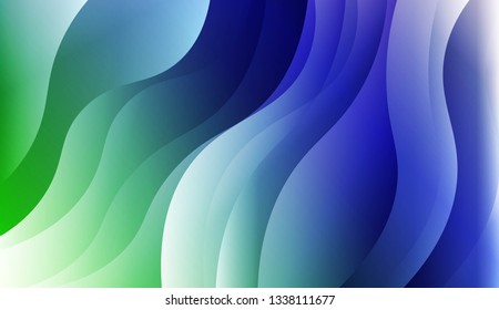 Blurred Decorative Design In Abstract Style With Wave, Curve Lines. For Design, Presentation, Business. Vector Illustration