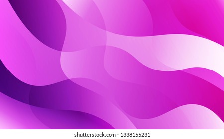 Blurred Decorative Design In Abstract Style With Wave, Curve Lines. For Futuristic Ad, Booklets. Vector Illustration.