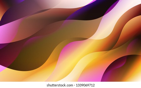 Blurred Decorative Design In Abstract Style With Wave, Curve Lines. For Your Design Ad, Banner, Cover Page. Vector Illustration with Color Gradient.