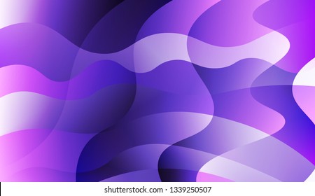 Blurred Decorative Design In Abstract Style With Wave, Curve Lines. For Your Design Wallpaper, Presentation, Banner, Flyer, Cover Page, Landing Page. Vector Illustration with Color Gradient.