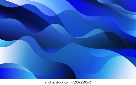 Blurred Decorative Design In Abstract Style With Wave, Curve Lines. For Your Design Ad, Banner, Cover Page. Vector Illustration with Color Gradient.