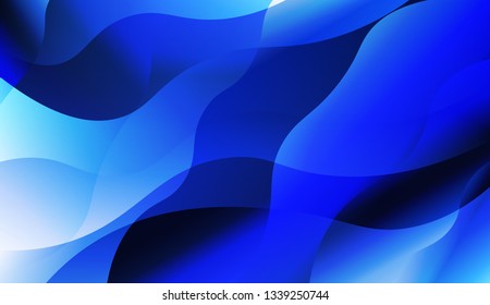 Blurred Decorative Design In Abstract Style With Wave, Curve Lines. For Your Design Ad, Banner, Cover Page. Vector Illustration with Color Gradient.