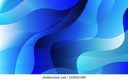 Blurred Decorative Design In Abstract Style With Wave, Curve Lines. For Your Design Ad, Banner, Cover Page. Vector Illustration with Color Gradient.