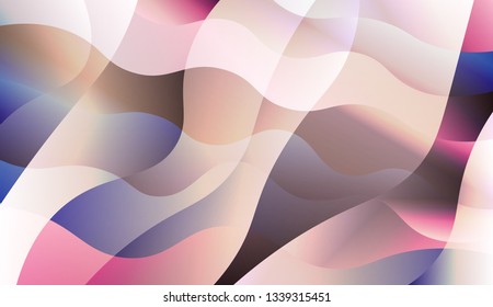 Blurred Decorative Design In Abstract Style With Wave, Curve Lines. Design For Your Header Page, Ad, Poster, Banner. Vector Illustration with Color Gradient