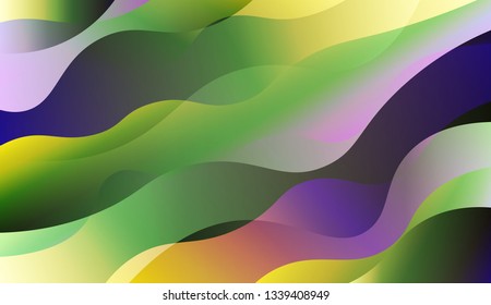 Blurred Decorative Design In Abstract Style With Wave, Curve Lines. Design For Your Header Page, Ad, Poster, Banner. Vector Illustration with Color Gradient