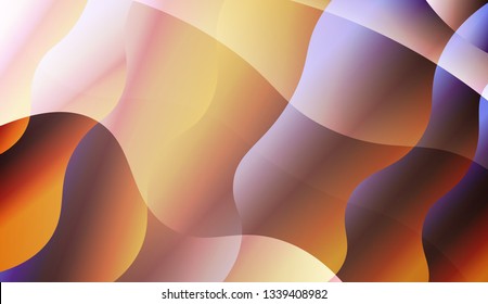 Blurred Decorative Design In Abstract Style With Wave, Curve Lines. Design For Your Header Page, Ad, Poster, Banner. Vector Illustration with Color Gradient