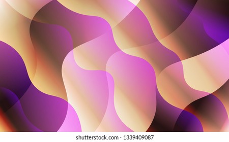 Blurred Decorative Design In Abstract Style With Wave, Curve Lines. Design For Your Header Page, Ad, Poster, Banner. Vector Illustration with Color Gradient