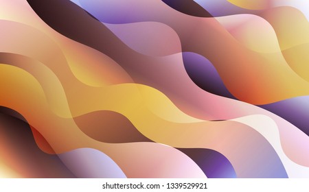 Blurred Decorative Design In Abstract Style With Wave, Curve Lines. Design For Your Header Page, Ad, Poster, Banner. Vector Illustration with Color Gradient
