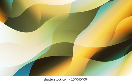 Blurred Decorative Design In Abstract Style With Wave, Curve Lines. Design For Your Header Page, Ad, Poster, Banner. Vector Illustration with Color Gradient