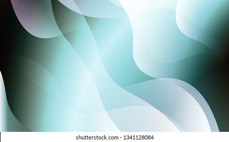 Blurred Decorative Design In Abstract Style With Wave, Curve Lines. For Futuristic Ad, Booklets. Vector Illustration.