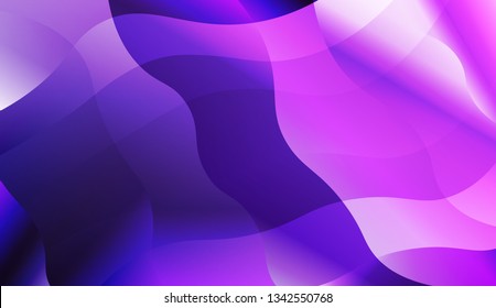 Blurred Decorative Design In Abstract Style With Wave, Curve Lines. For Your Design Ad, Banner, Cover Page. Vector Illustration with Color Gradient.