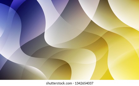 Blurred Decorative Design In Abstract Style With Wave, Curve Lines. For Design, Presentation, Business. Vector Illustration