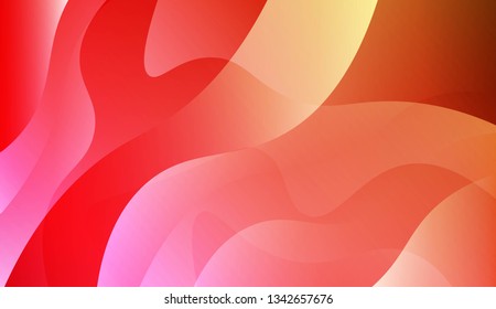 Blurred Decorative Design In Abstract Style With Wave, Curve Lines. For Futuristic Ad, Booklets. Vector Illustration.