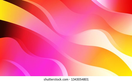 Blurred Decorative Design In Abstract Style With Wave, Curve Lines. For Design Flyer, Banner, Landing Page. Vector Illustration.