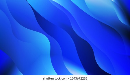 Blurred Decorative Design In Abstract Style With Wave, Curve Lines. For Your Design Wallpaper, Presentation, Banner, Flyer, Cover Page, Landing Page. Vector Illustration with Color Gradient.