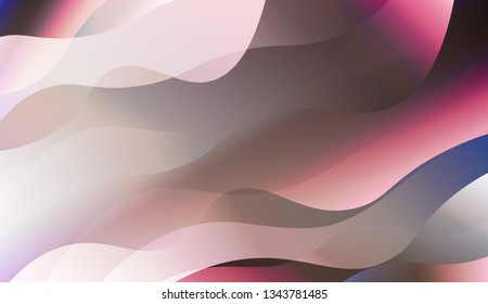 Blurred Decorative Design In Abstract Style With Wave, Curve Lines. Design For Your Header Page, Ad, Poster, Banner. Vector Illustration with Color Gradient