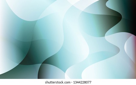 Blurred Decorative Design In Abstract Style With Wave, Curve Lines. For Futuristic Ad, Booklets. Vector Illustration.