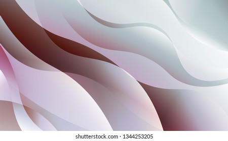 Blurred Decorative Design In Abstract Style With Wave, Curve Lines. For Futuristic Ad, Booklets. Vector Illustration.