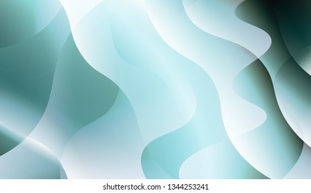 Blurred Decorative Design In Abstract Style With Wave, Curve Lines. For Futuristic Ad, Booklets. Vector Illustration.