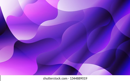 Blurred Decorative Design In Abstract Style With Wave, Curve Lines. For Your Design Ad, Banner, Cover Page. Vector Illustration with Color Gradient.