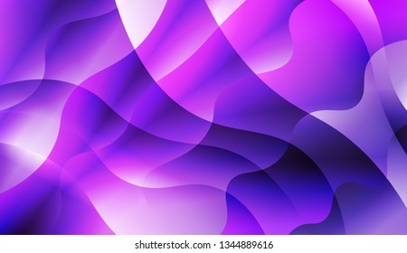 Blurred Decorative Design In Abstract Style With Wave, Curve Lines. For Your Design Ad, Banner, Cover Page. Vector Illustration with Color Gradient.