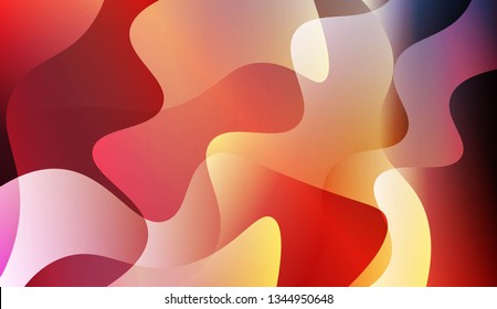 Blurred Decorative Design In Abstract Style With Wave, Curve Lines. For Design Flyer, Banner, Landing Page. Vector Illustration.